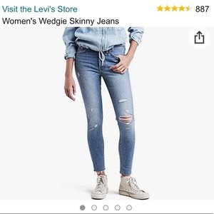 Levi’s wedgie skinny jeans